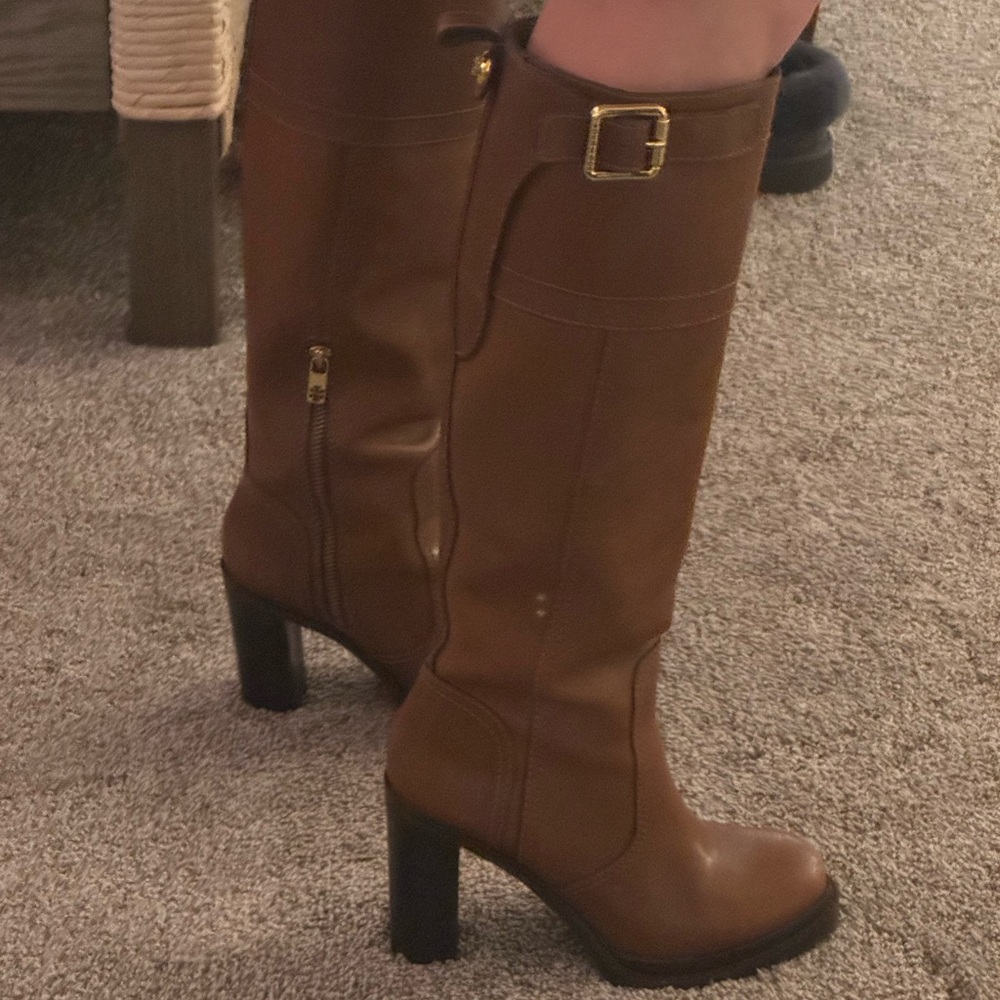 Tory Burch Brown Heeled Boots- 6.5.  Like new! - Picture 2 of 15